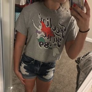 feelin’ fine in 89 little mermaid crop top